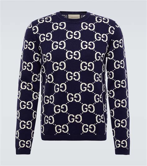 light wool sweater gucci with jacquard|Gucci Sweater for Women .